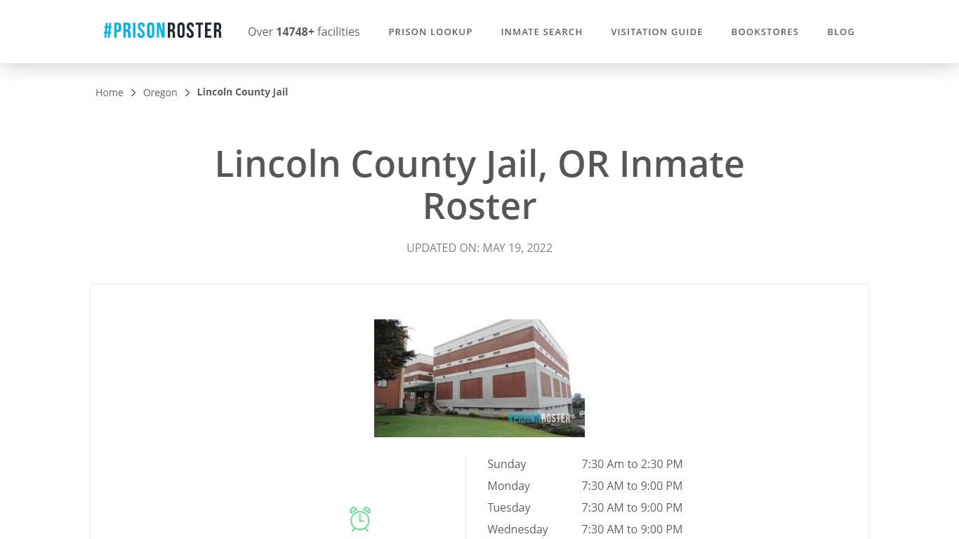 Lincoln County Jail, OR Inmate Roster
